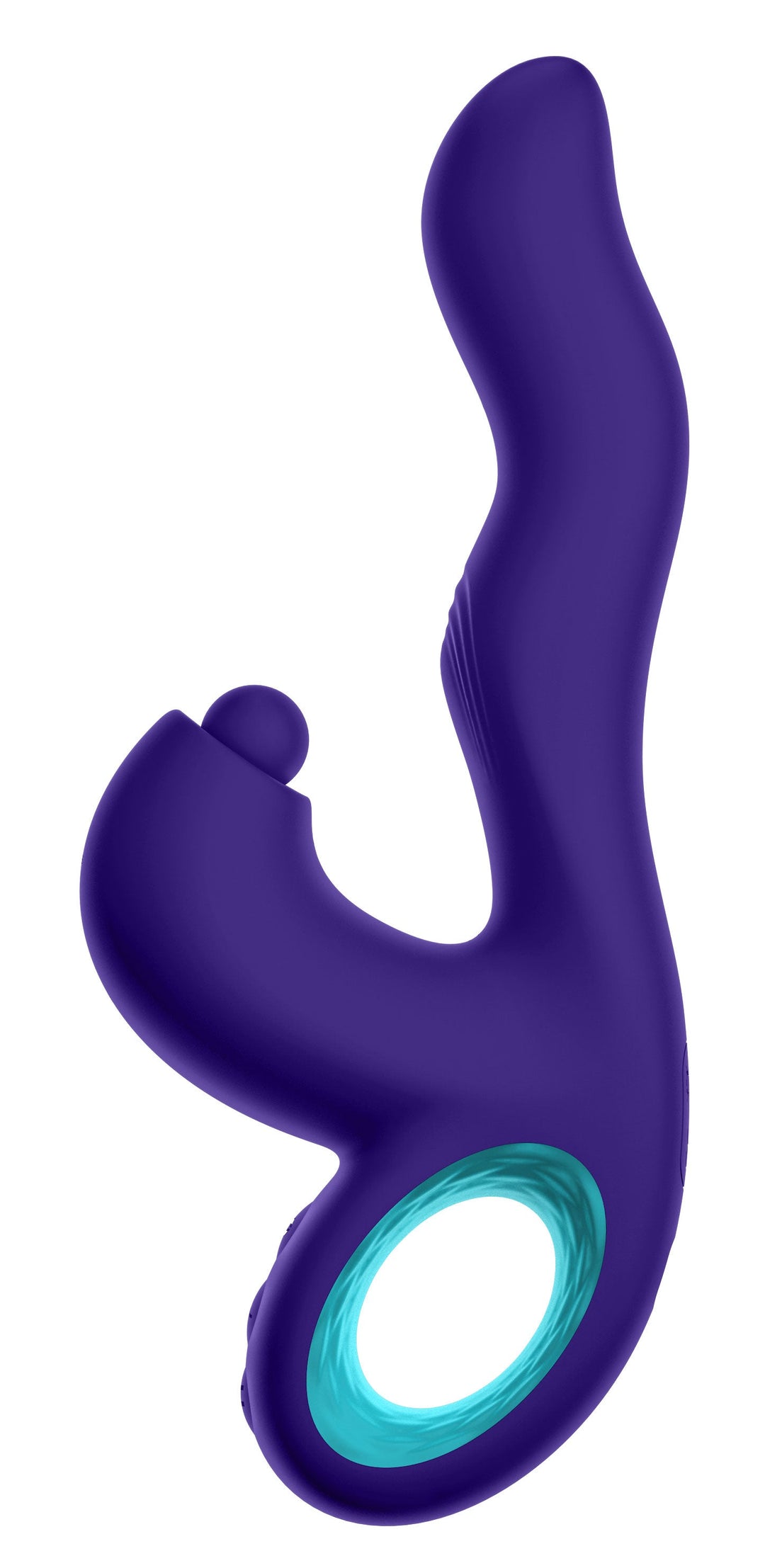 Klio Triple Action Thumping Rabbit Vibrator - Dark Purple