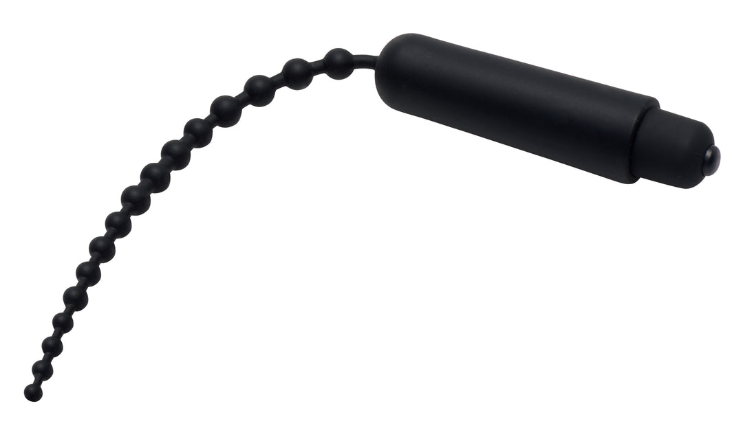 Dark Rod Vibrating Beaded Silicone Sound