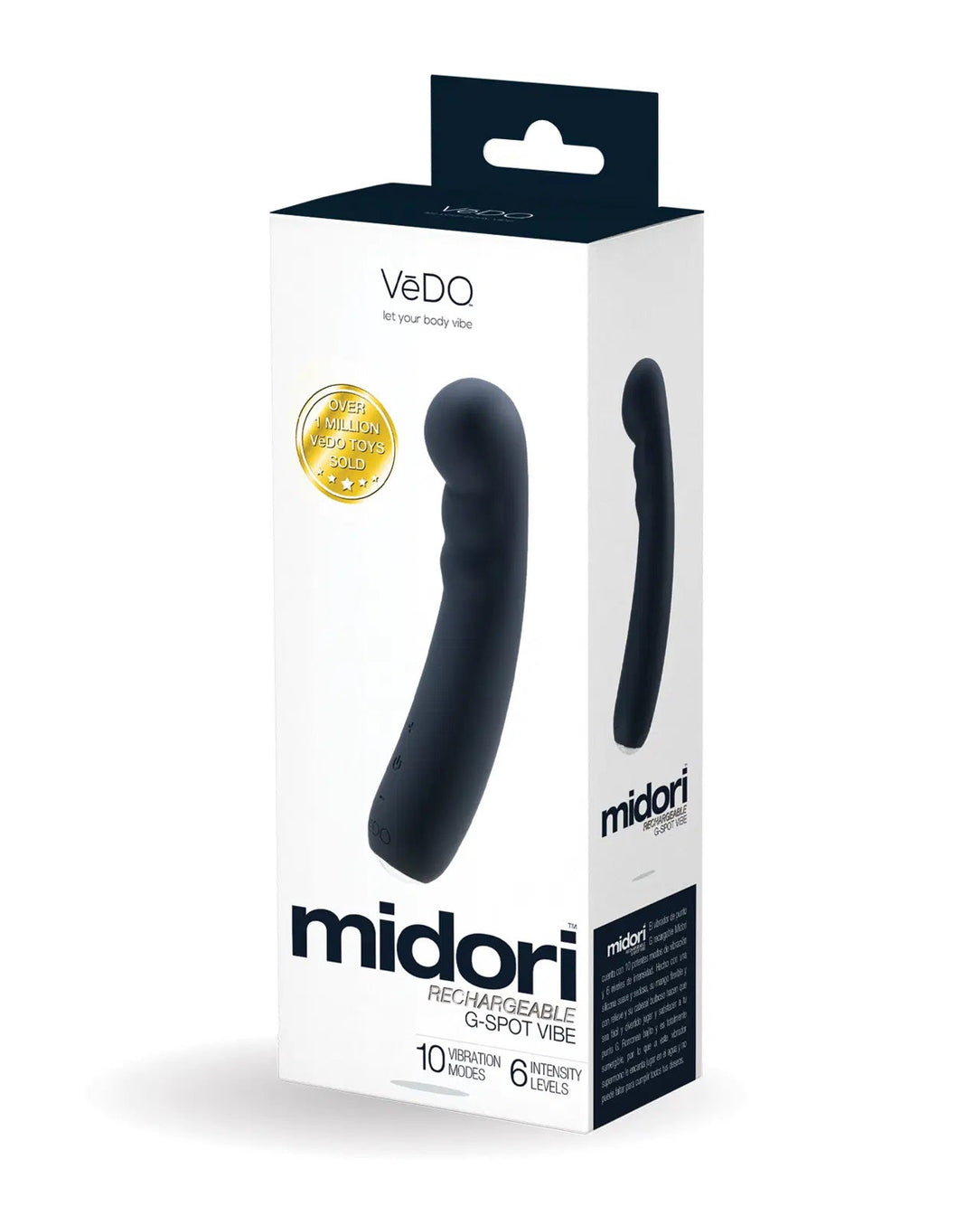 Midori Rechargeable G-Spot Vibe - Just Black