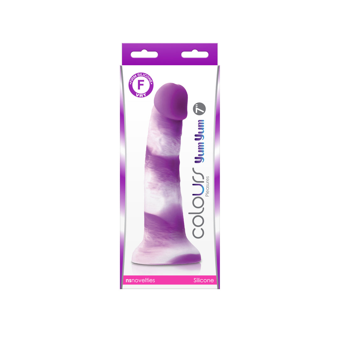 Colours - Pleasures - Yum Yum 7 In. Dildo - Purple