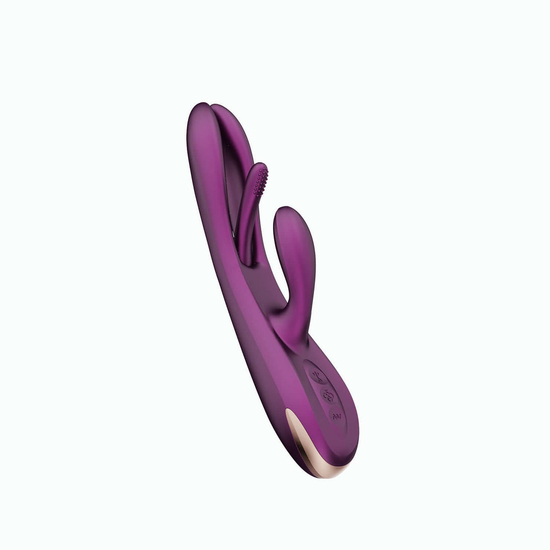 Terri - App Controlled Tapping Rabbit Vibrator -  Purple