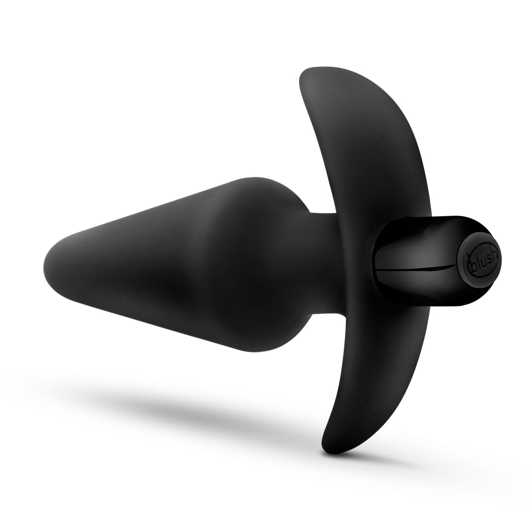 Anal Adventures Platinum - Silicone Vibrating Plug - Black