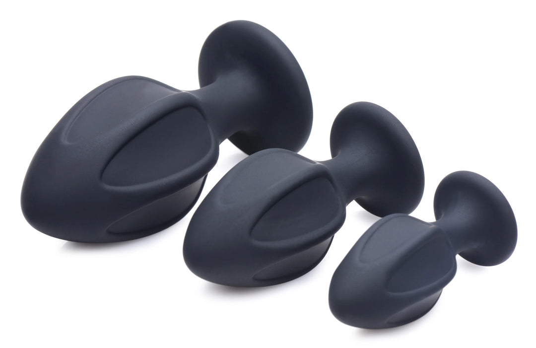 Triple Juicers Silicone Anal Trainer Set - Black