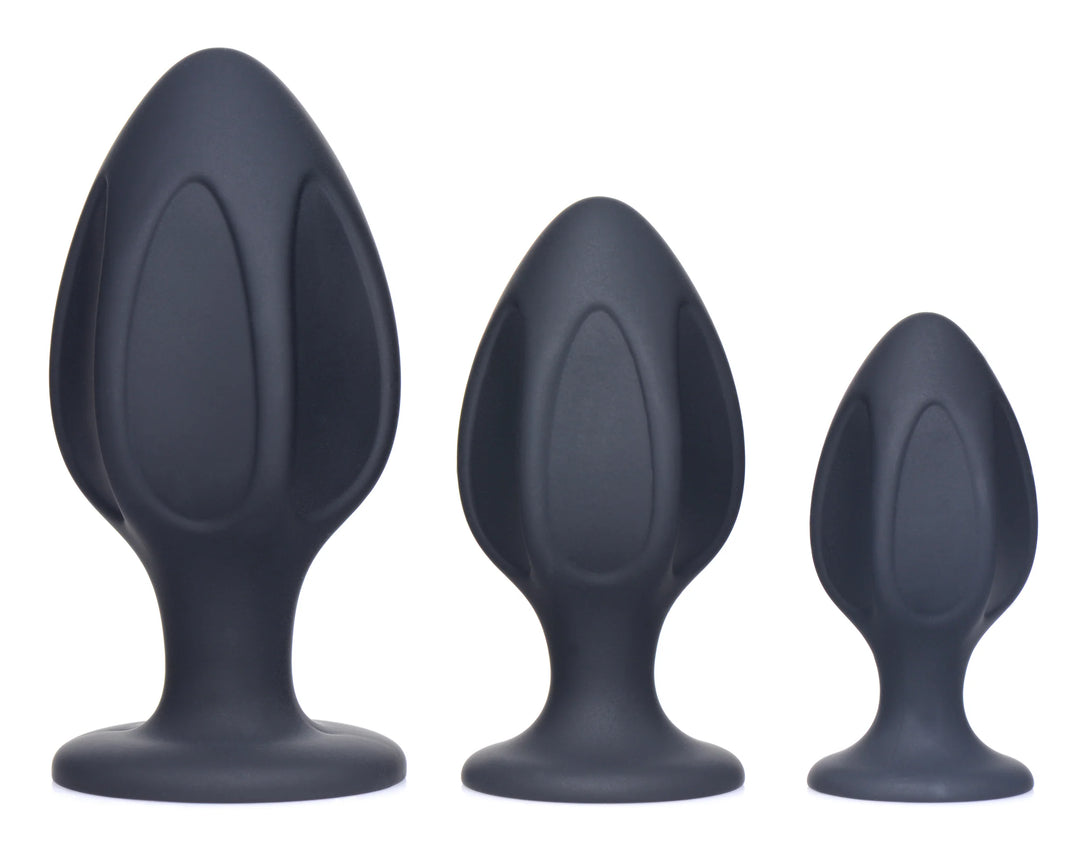 Triple Juicers Silicone Anal Trainer Set - Black