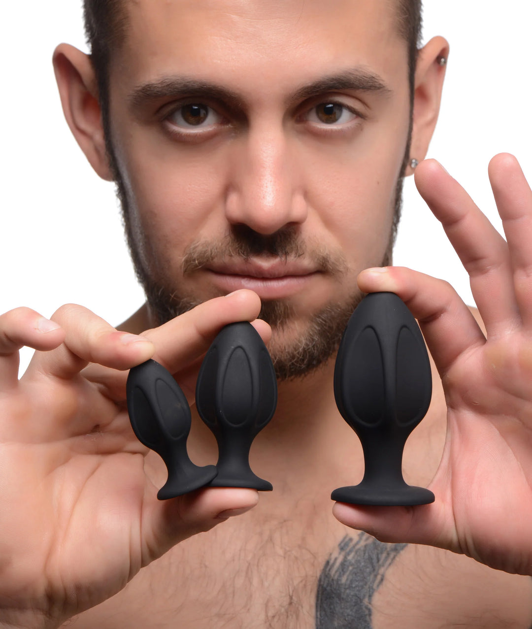 Triple Juicers Silicone Anal Trainer Set - Black