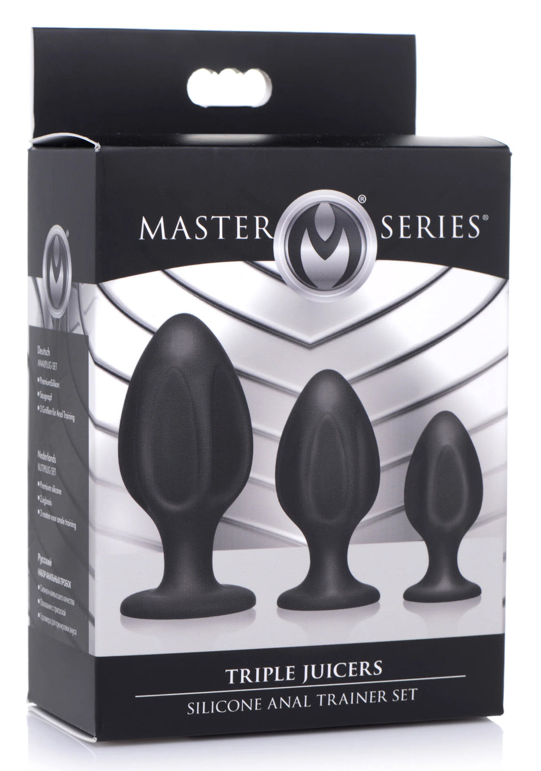 Triple Juicers Silicone Anal Trainer Set - Black