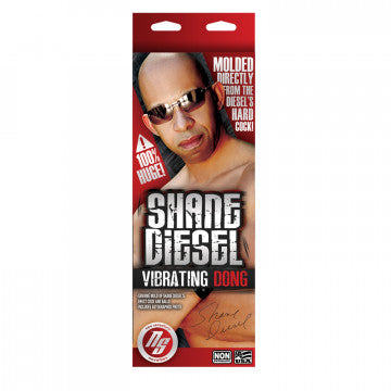 Shane Diesel 10" Vibrating Dildo - Tan