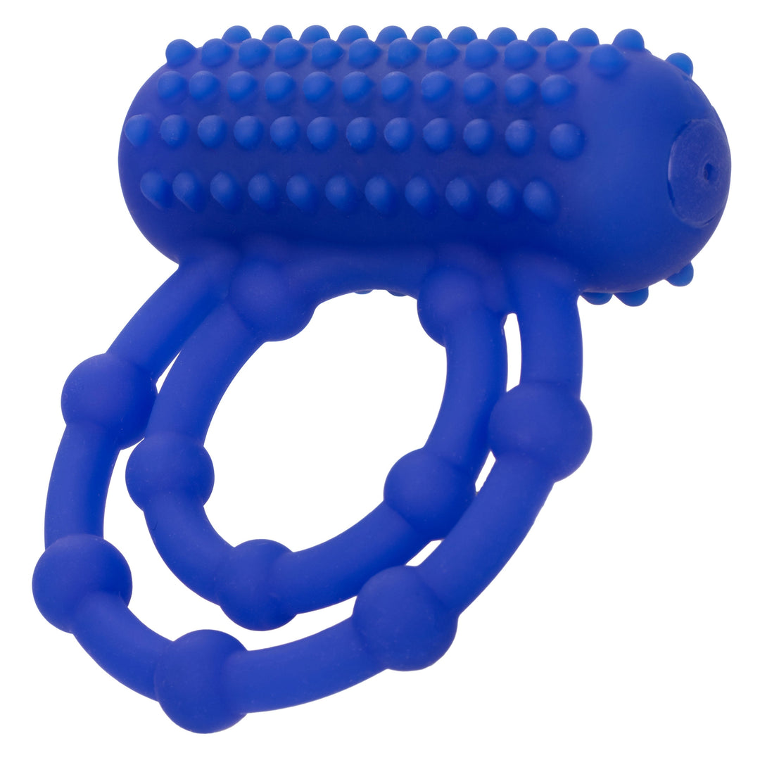 Silicone Rechargeable 10 Bead Maximus Ring - Blue