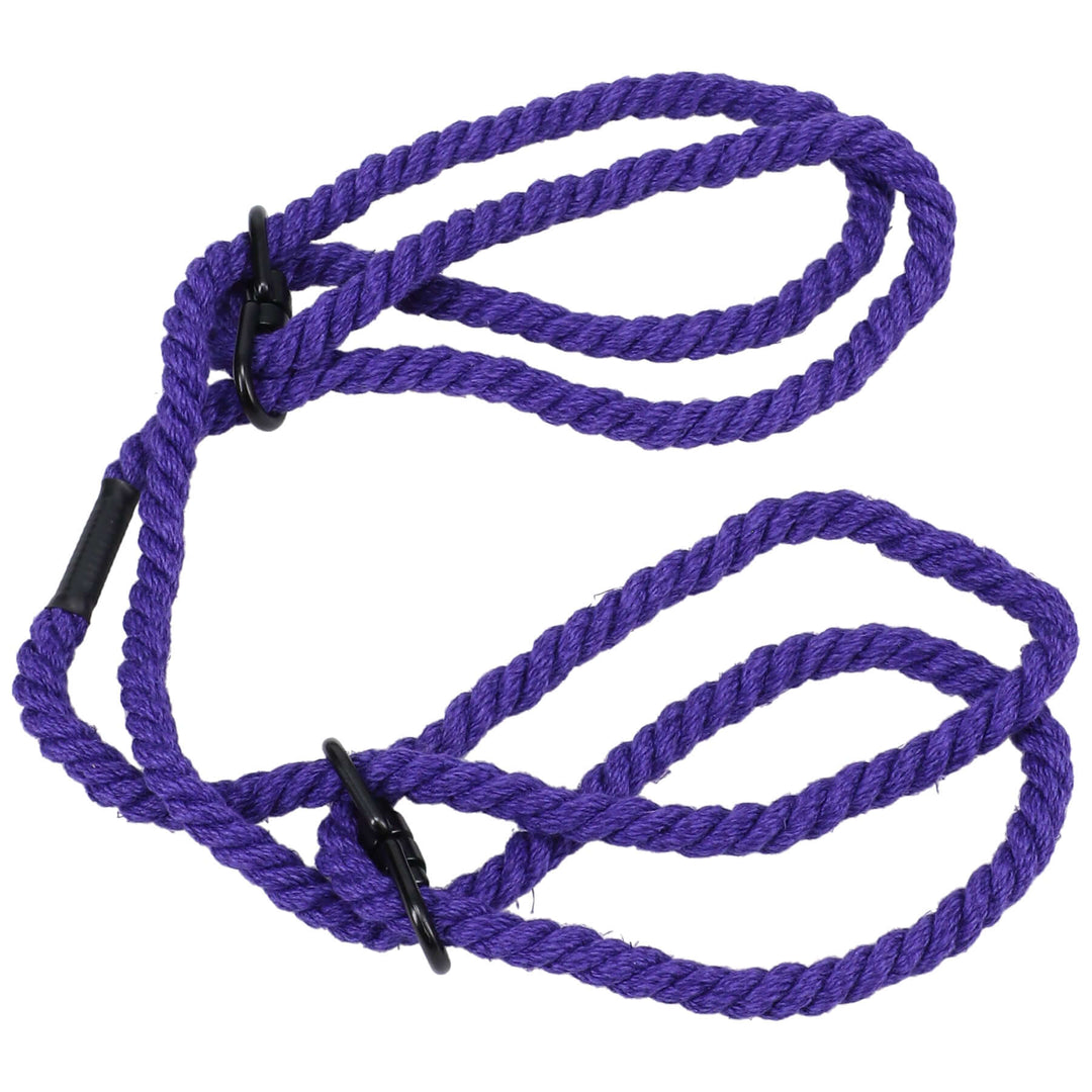 Merci - Restrain - 6mm Hemp Wrist or Ankle Cuffs - Violet