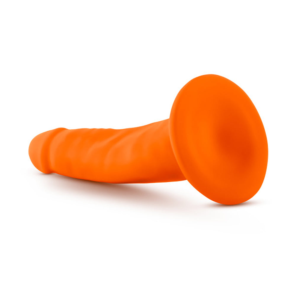 Neo - 5.5 Inch Dual Density Cock - Neon Orange