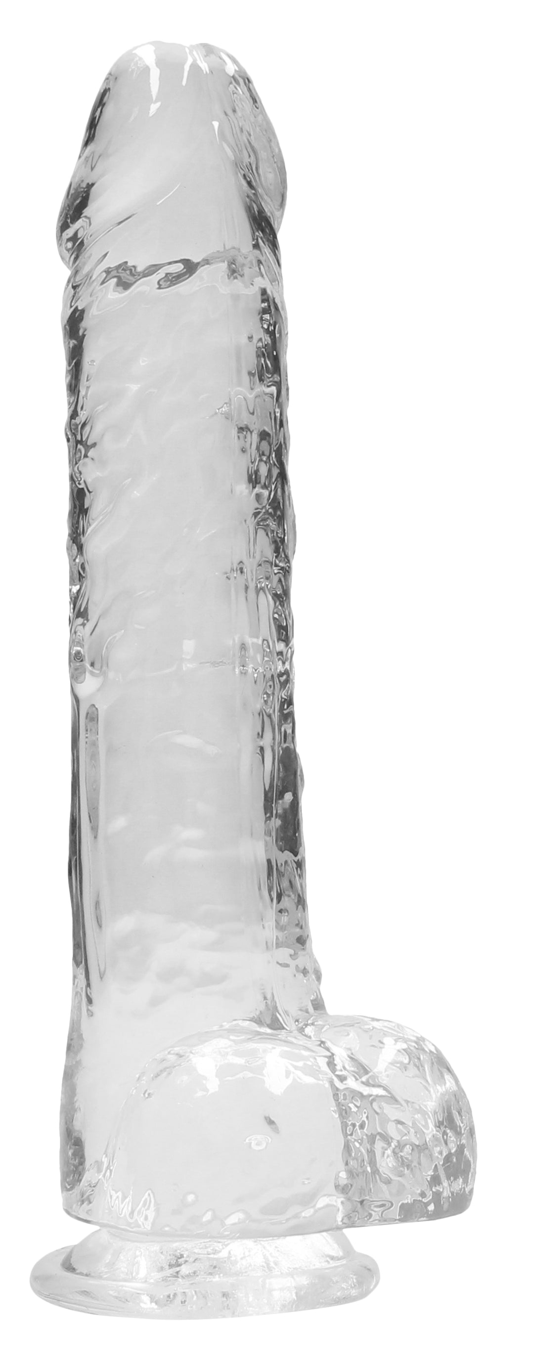 9 Inch Realistic Dildo With Balls - Translucent