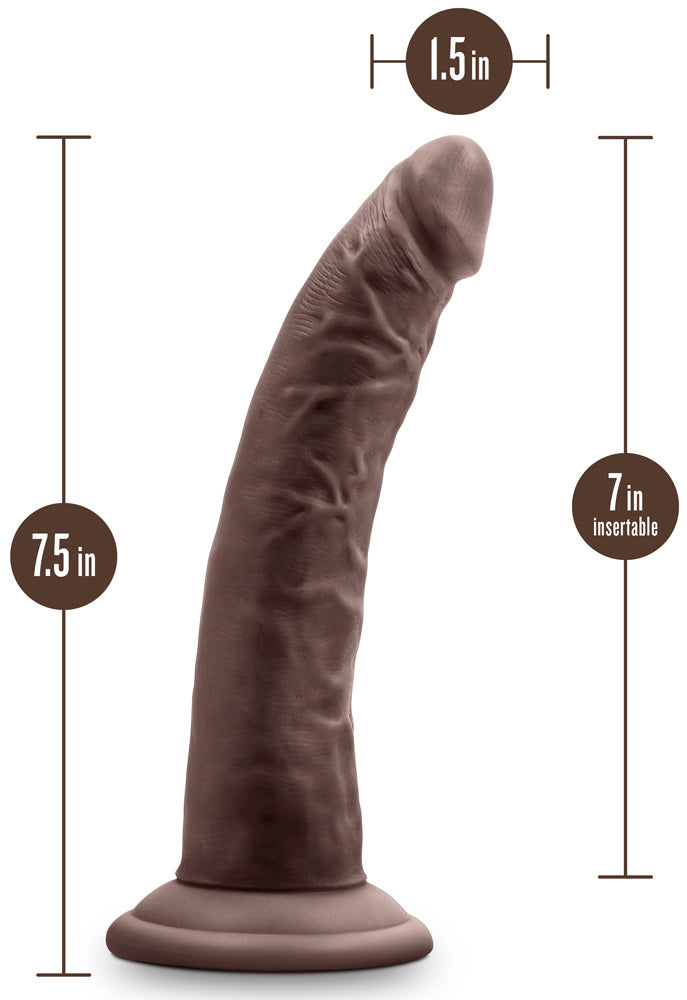 Au Naturel - Jack - 7 Inch Dildo - Chocolate