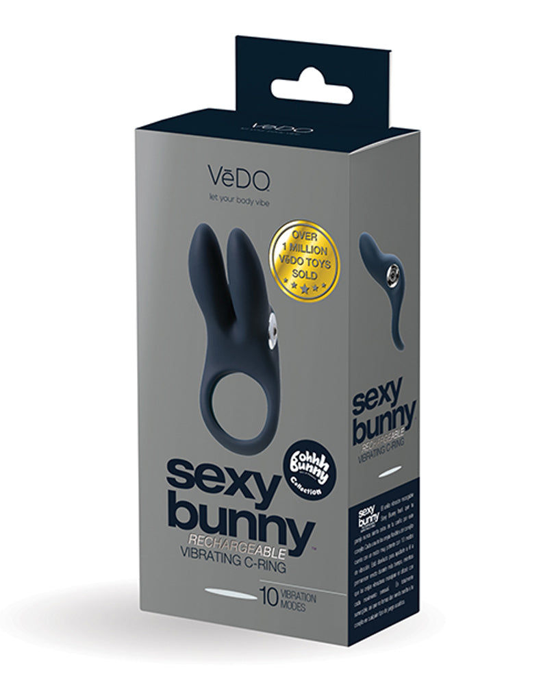 Sexy Bunny Rechargeable Ring - Black Pearl