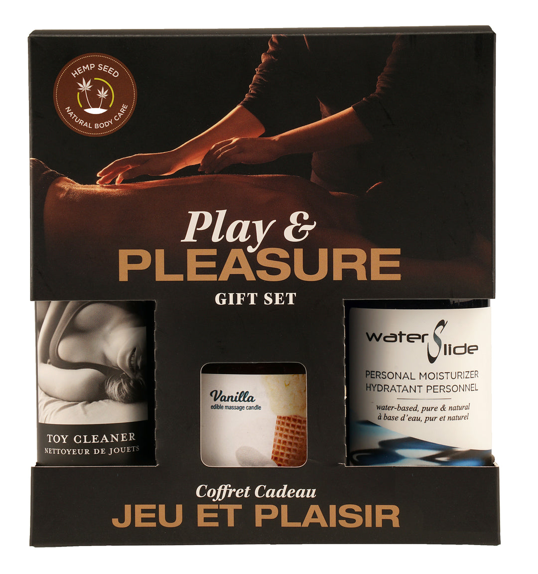 Hemp Seed by Night Play and Pleasure Gift Set - Vanilla