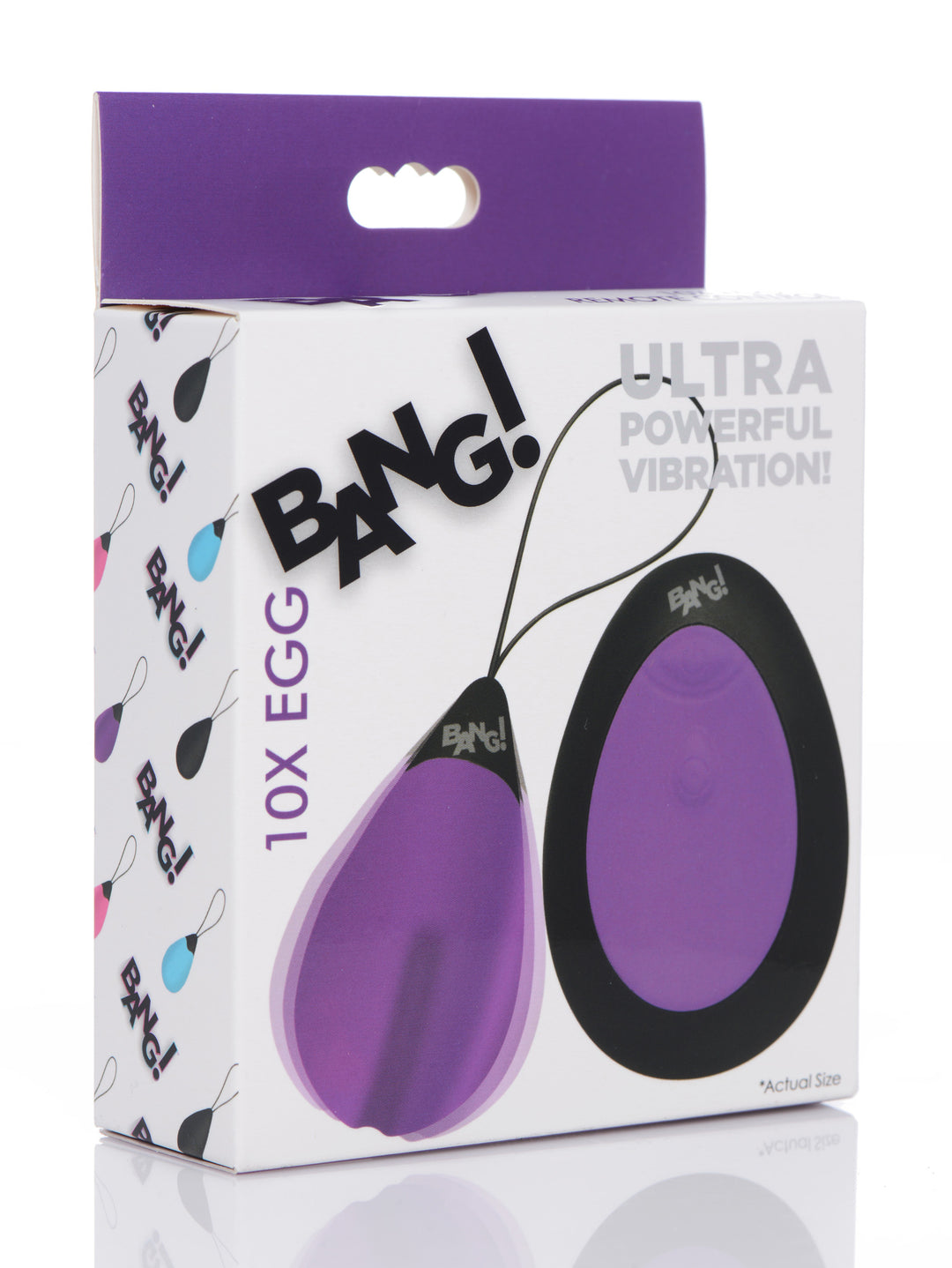 Bang - 10x Silicone Vibrating Egg - Purple