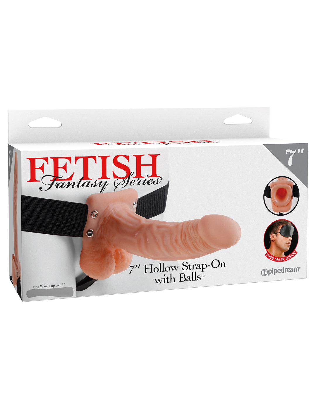 Fetish Fantasy Series 7 Inch Hollow Strap-on With  Balls - Flesh