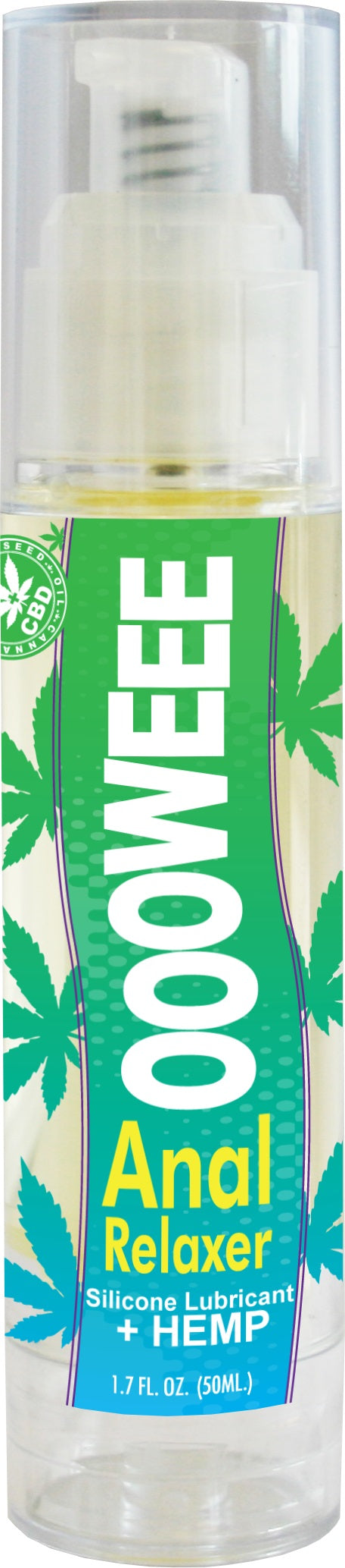 Oooweee Anal Relaxer Silicone Lubricant Plus Hemp - 1.7 Fl. Oz. / 50 ml