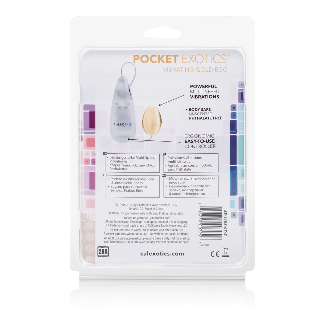 Pocket Exotics Vibrating Egg - Gold