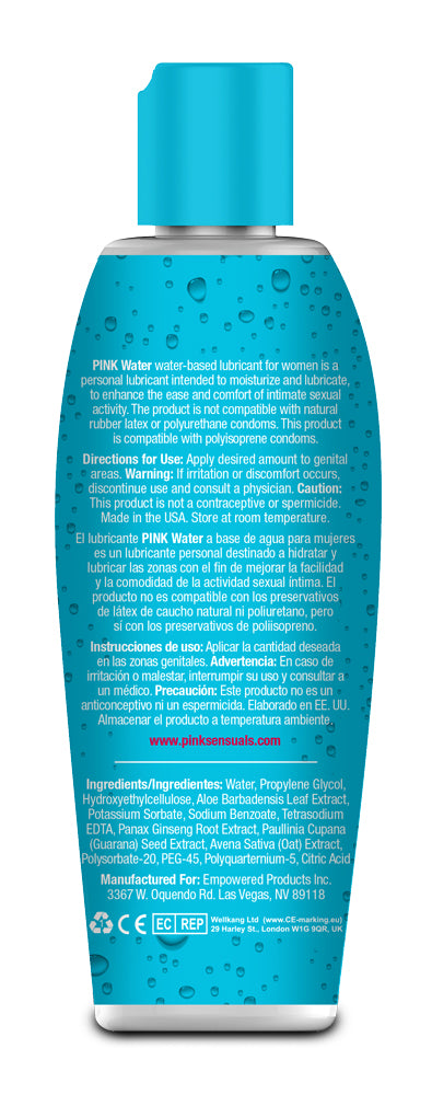 Pink Water Based Lubricant for Women - 4.7 Oz.  / 140 ml