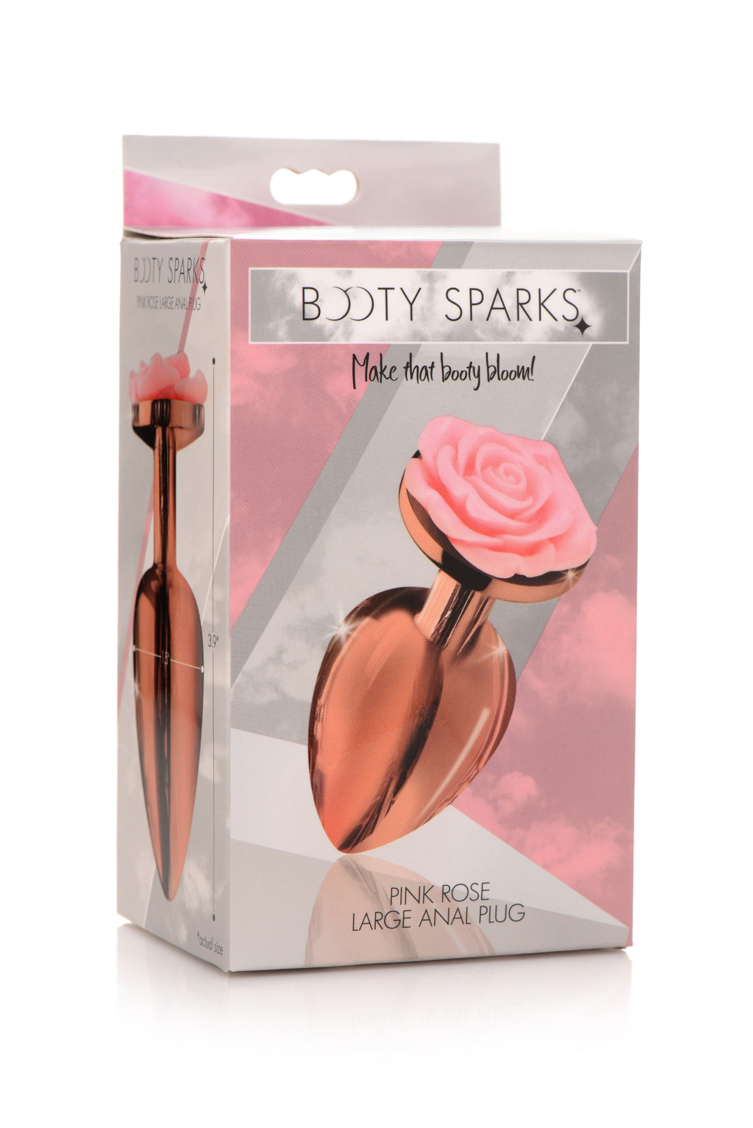 Pink Rose Gold Anal Plug - Large