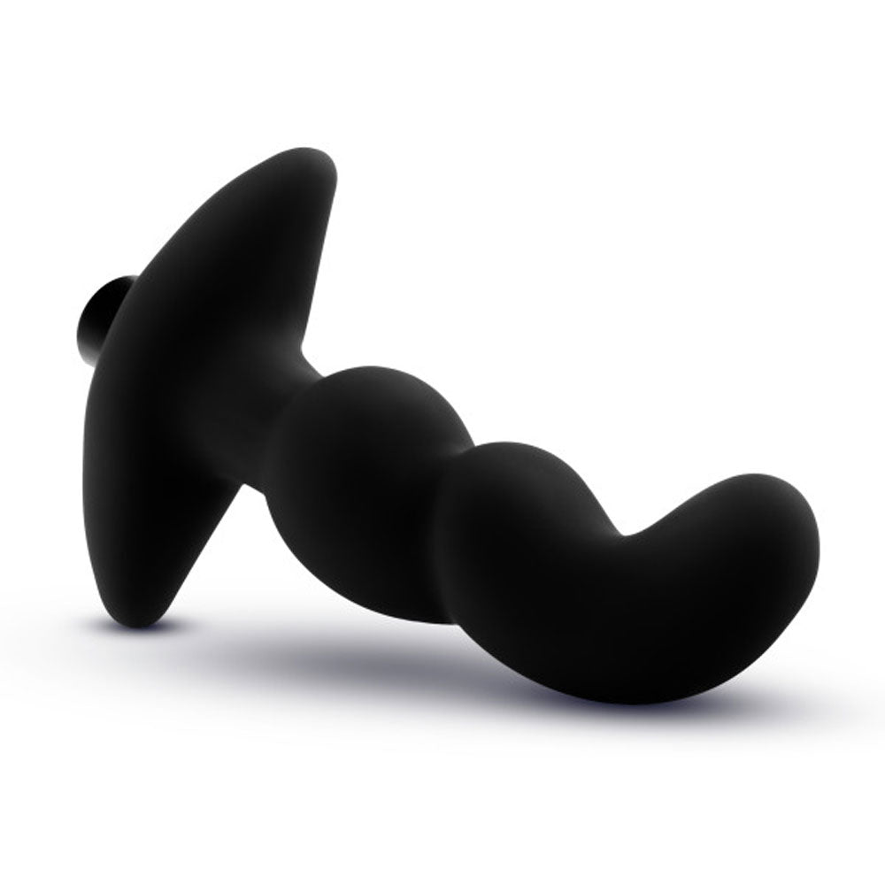 Anal Adventures - Platinum - Silicone Vibrating  Prostate Massager 03 - Black