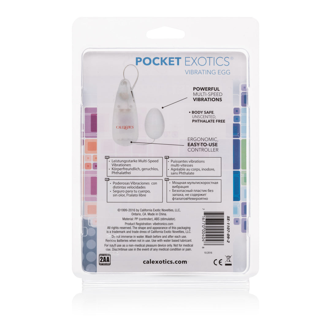 Pocket Exotics Vibrating Ivory Egg