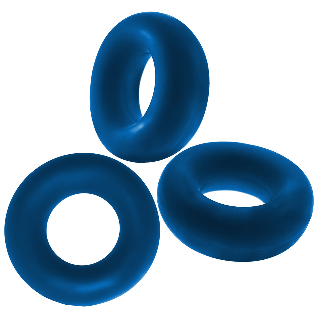 Fat Willy 3-Pack Jumbo C-Rings - Space Blue