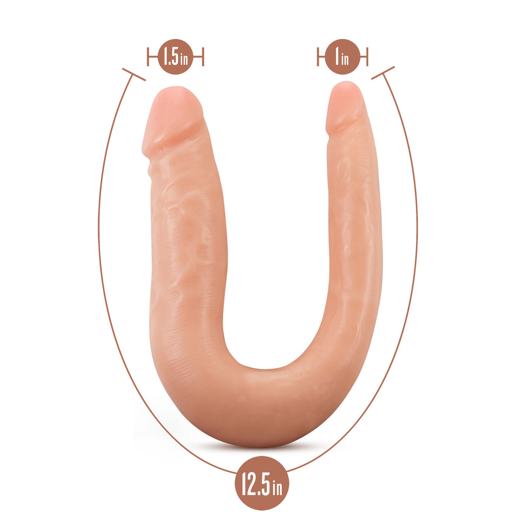 Dr. Skin Silicone - Dr. Double - 12 Inch Double  Dong - Vanilla