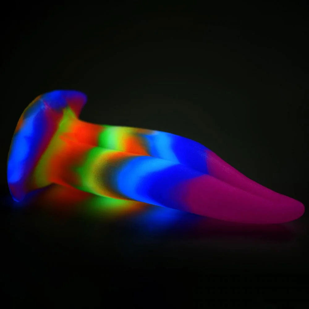 Unicorn Kiss - Unicorn Tongue - Glow-in-the-Dark - Silicone Dildo