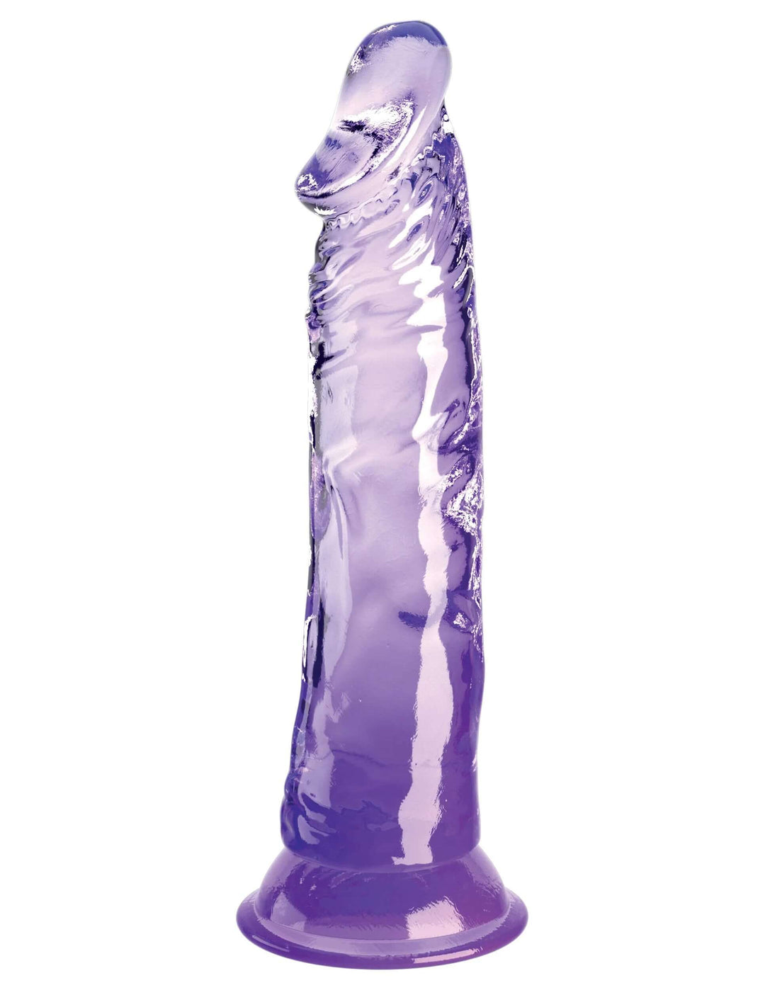 King Cock Clear 8 Inch - Purple