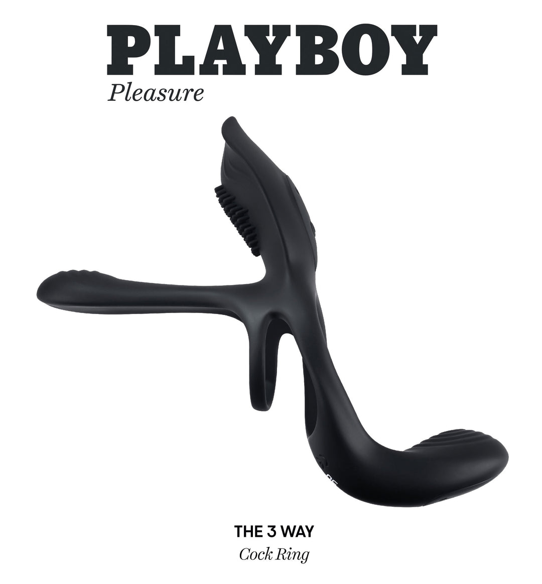 Playboy Pleasure - the 3 Way - Cock Ring - Black