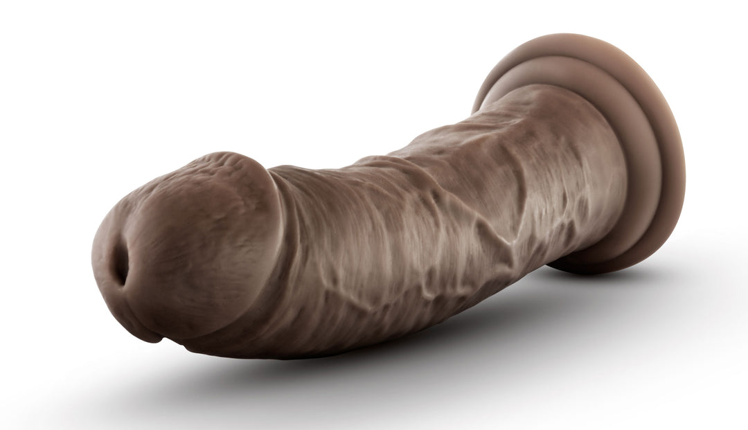 Dr. Skin Silicone - Dr. Shepherd - 8 Inch Dildo  With Suction Cup - Chocolate