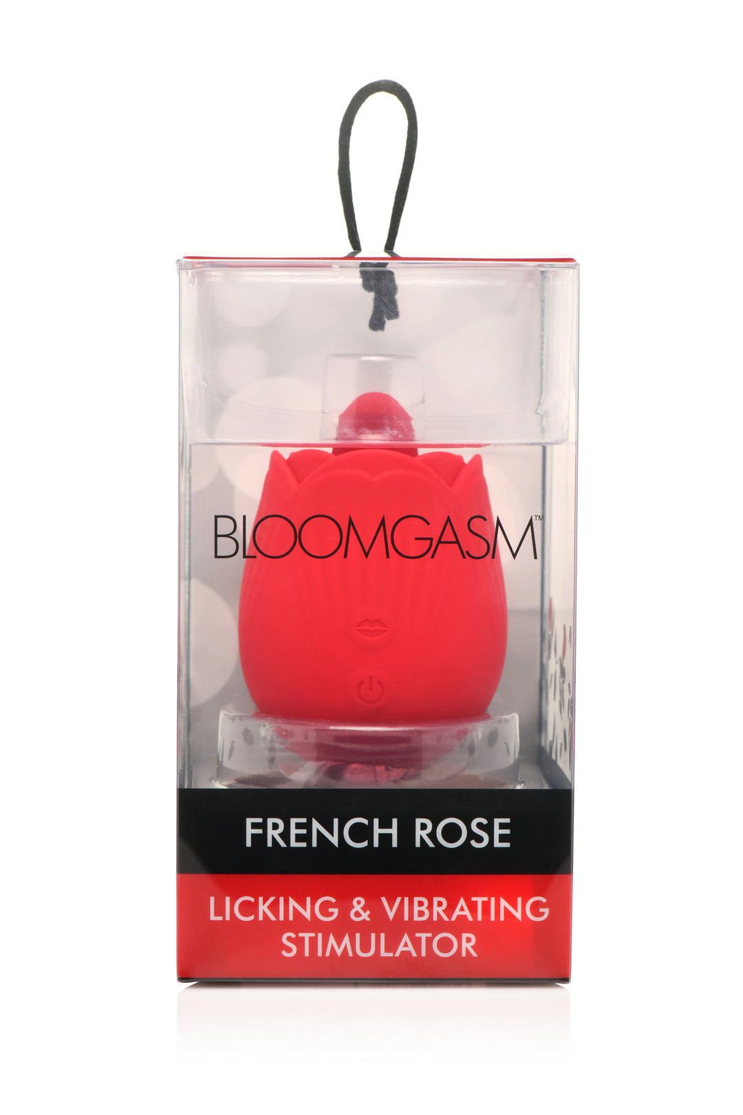 Bloomgasm - French Rose Licking and Vibrating  Stimulator - Red