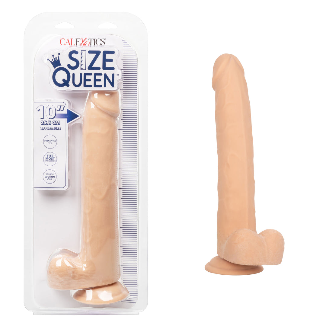 Size Queen 10 inch/25.5 Cm - Ivory