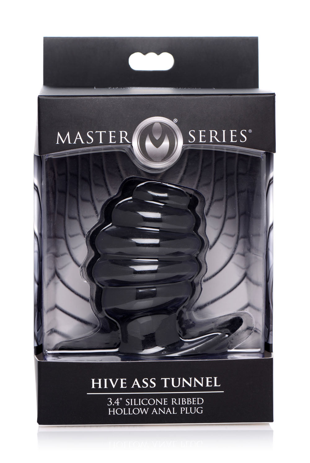 Hive Ass Tunnel Silicone Ribbed Hollow Anal Plug - Medium