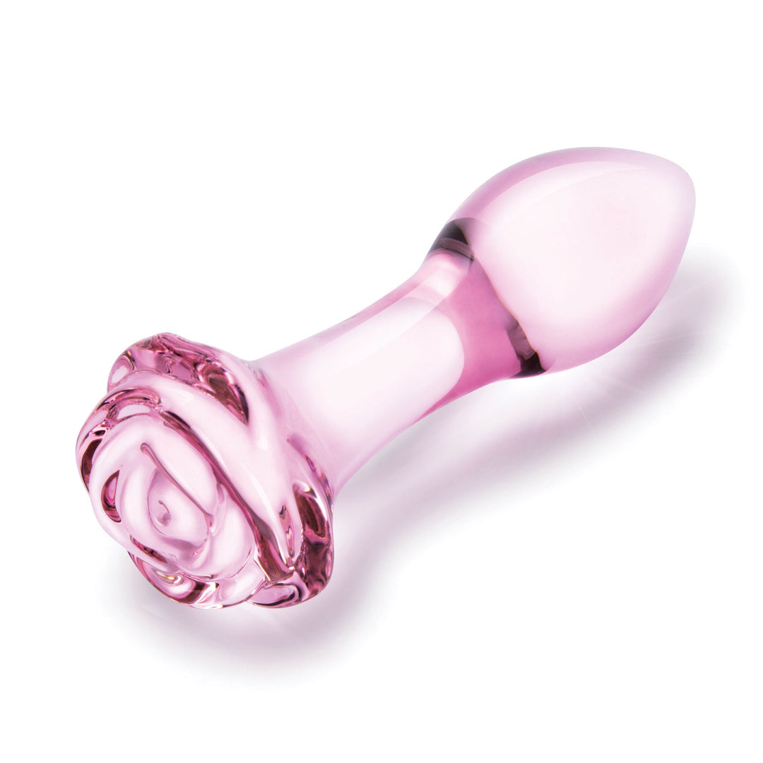 3 Pc Rosebud Butt Plug Set - Pink