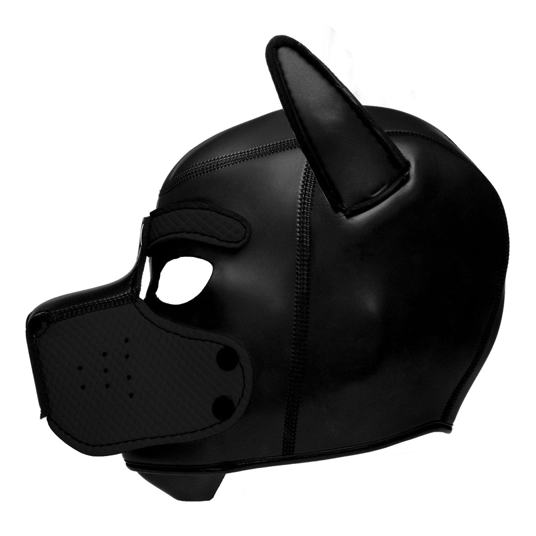 Spike Neoprene Puppy Hood - Black