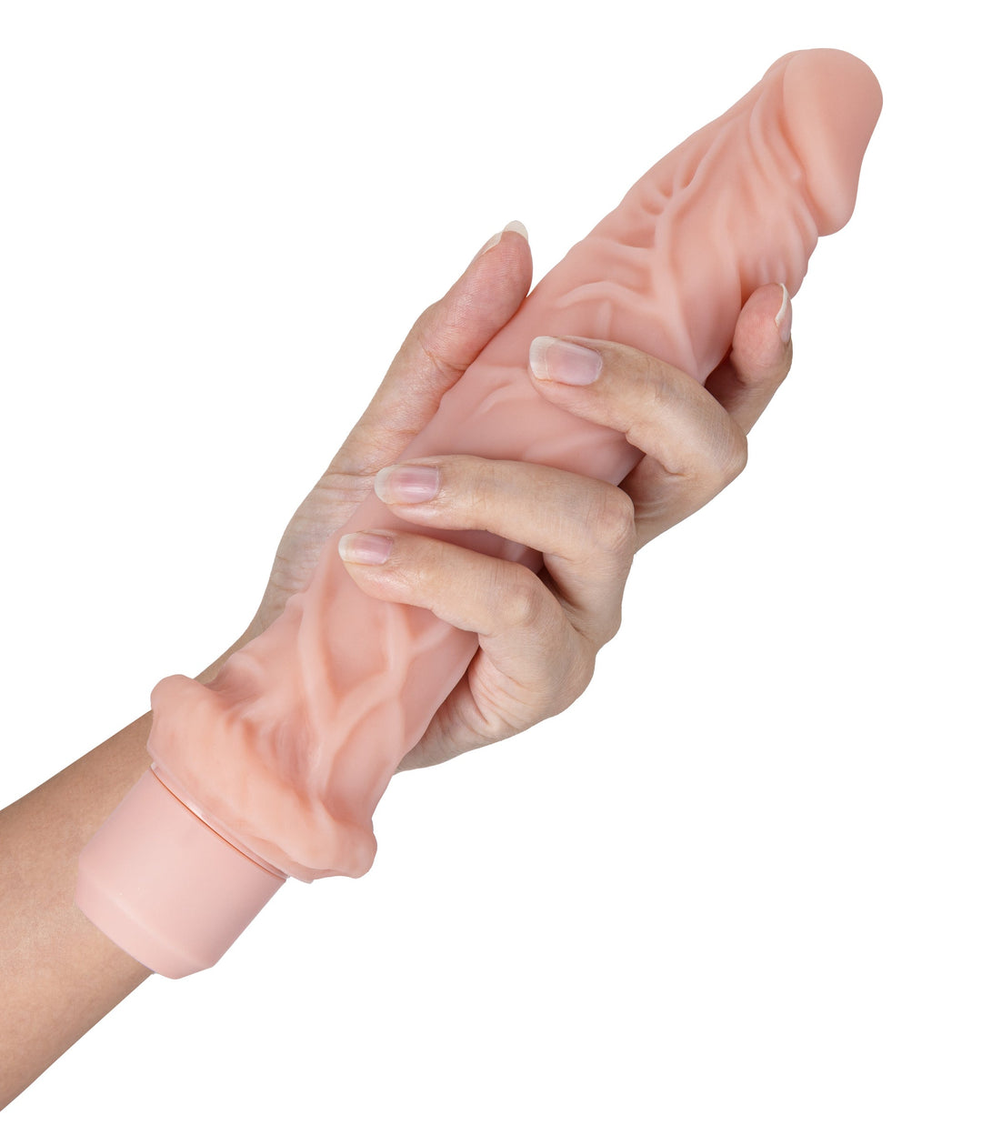 Dr. Skin Silicone - Dr. Richard - 9 Inch Vibrating Dildo -Beige