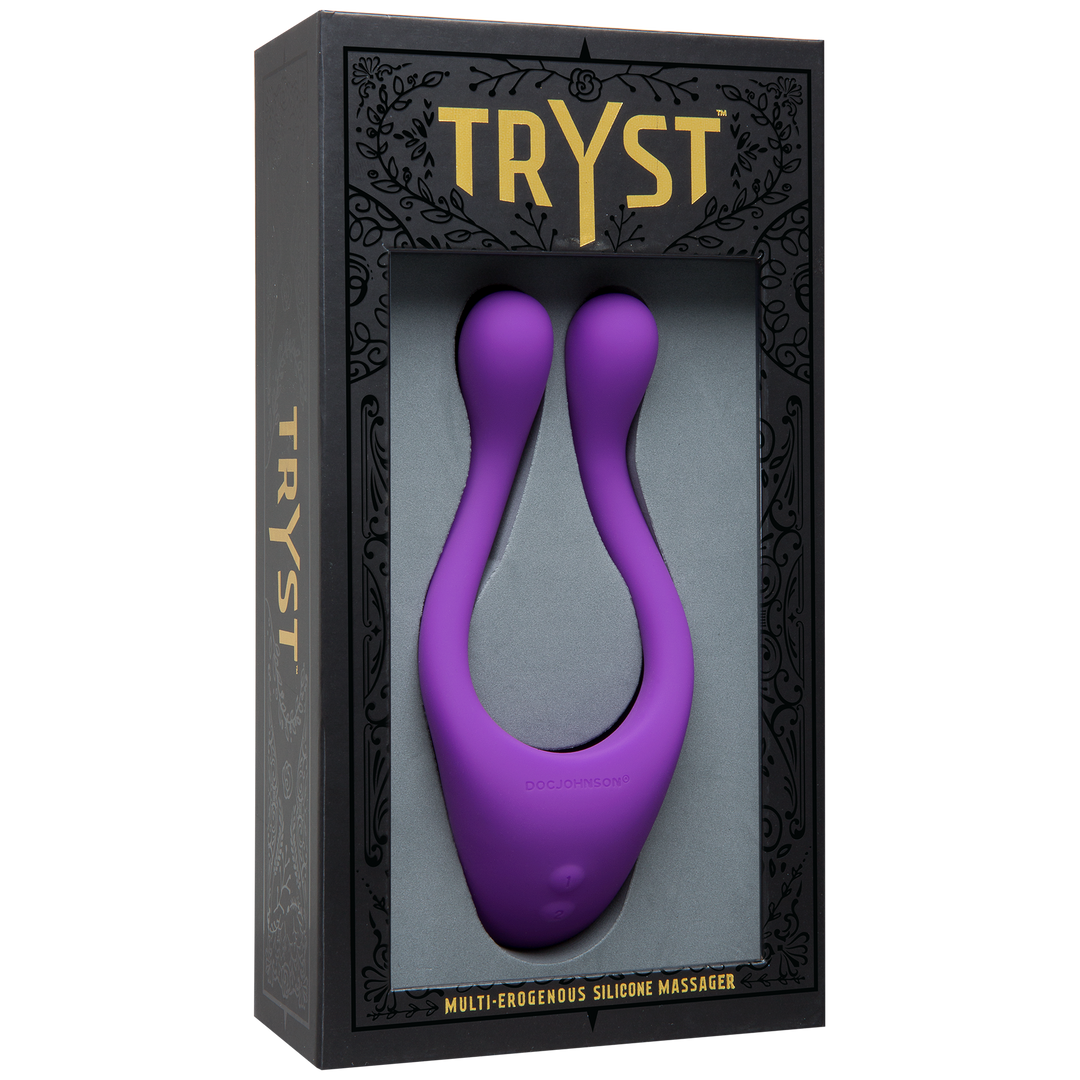 Tryst Multi Erogenous Zone Silicone Massager - Purple