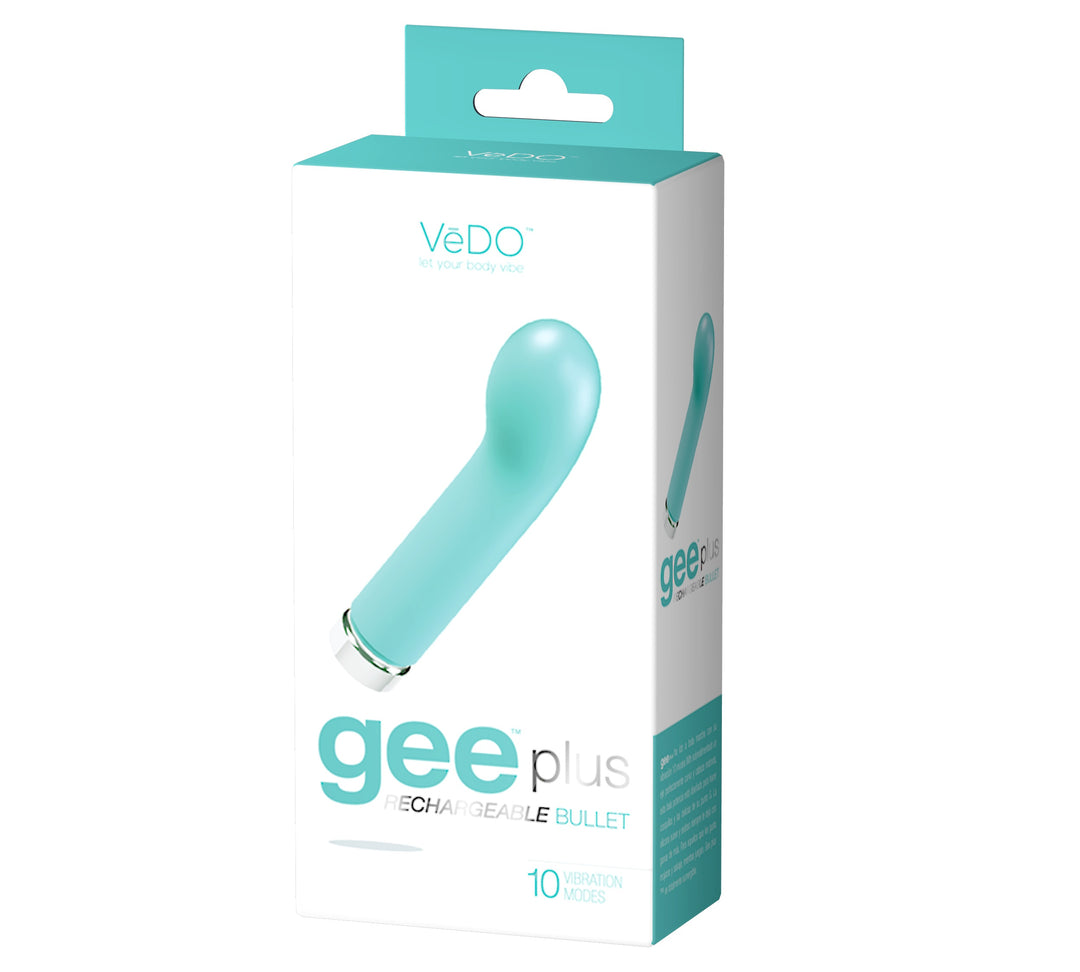 Gee Plus Rechargeable Mini Vibe - Tease Me Turquoise