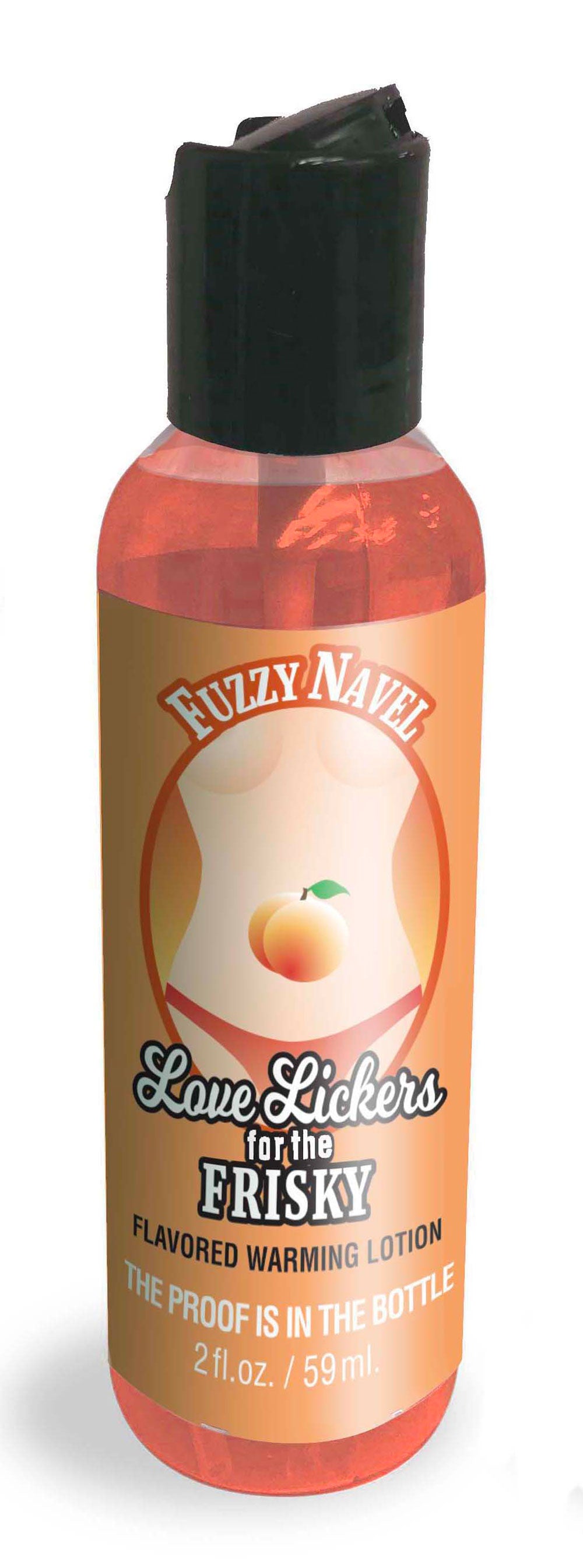 Love Lickers Massage Oil - Fuzzy Navel - 1.76 Fl.  Oz.