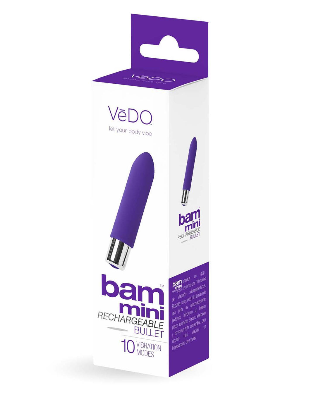 Bam Mini Rechargeable Bullet Vibe - Indigo