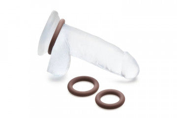 Jock Silicone Cock Ring Set in - Dark