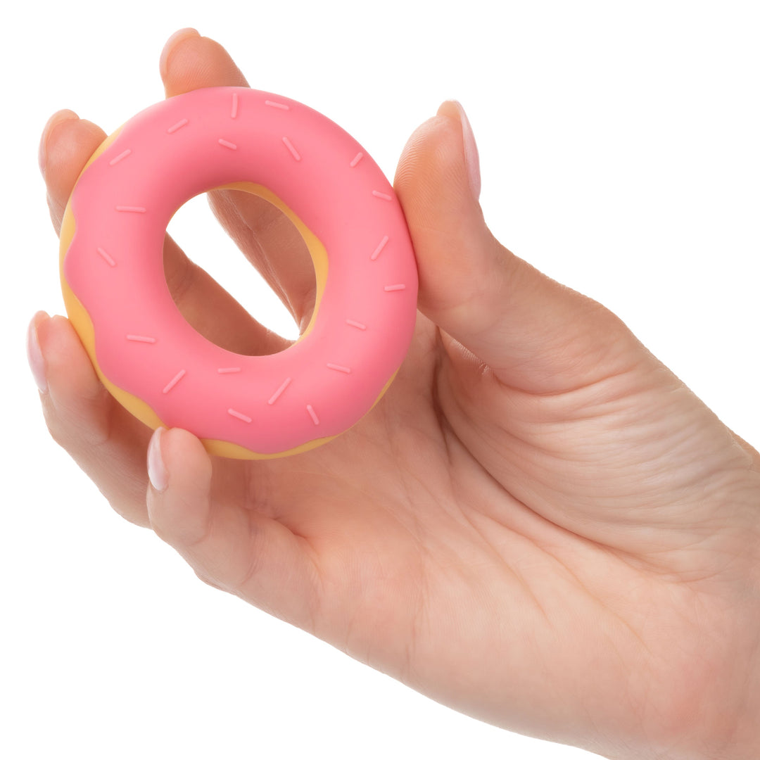 Naughty Bits Dickin’ Donuts Silicone Donut Cock  Ring - Pink