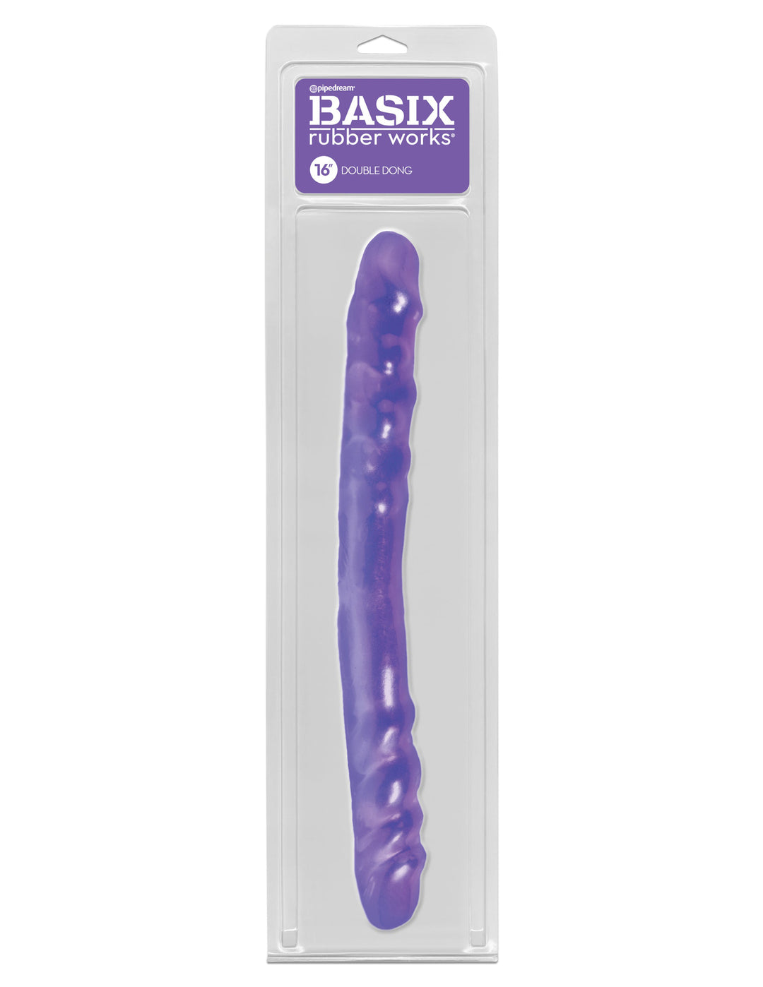 Basix Rubber Works 16 Inch Double Dong - Purple