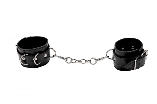 Leather Cuffs for Hands and Ankles - Black