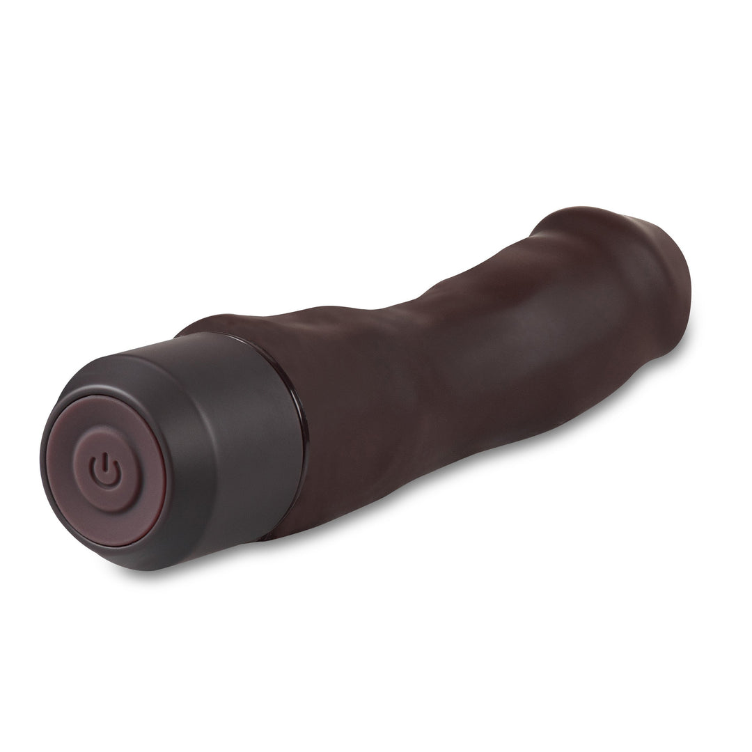 Dr. Skin Silicone – Dr. Steve - 7 Inch Vibrating  Dildo - Brown