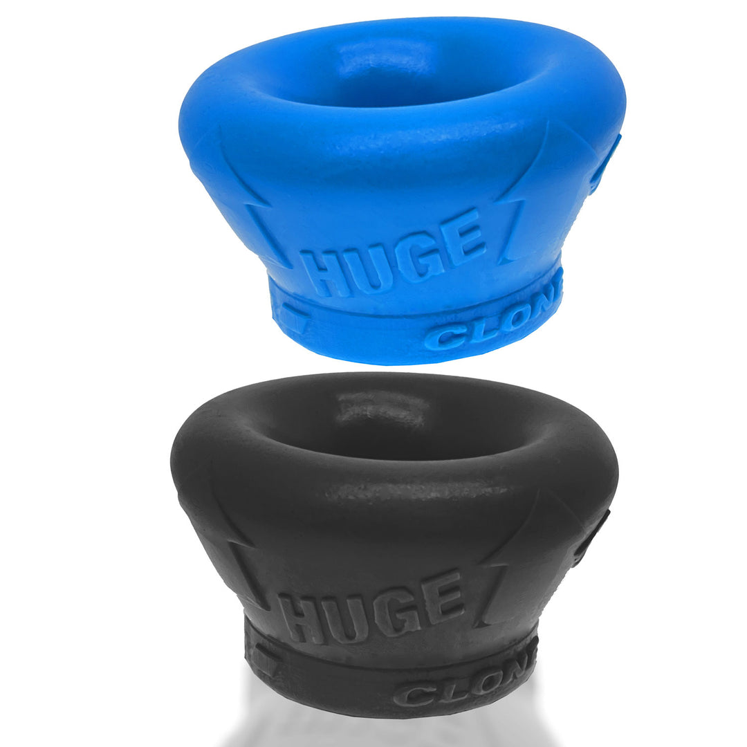 Clone Duo Huge - 2-Pack Ballstretcher -  Pool  Blue / Black