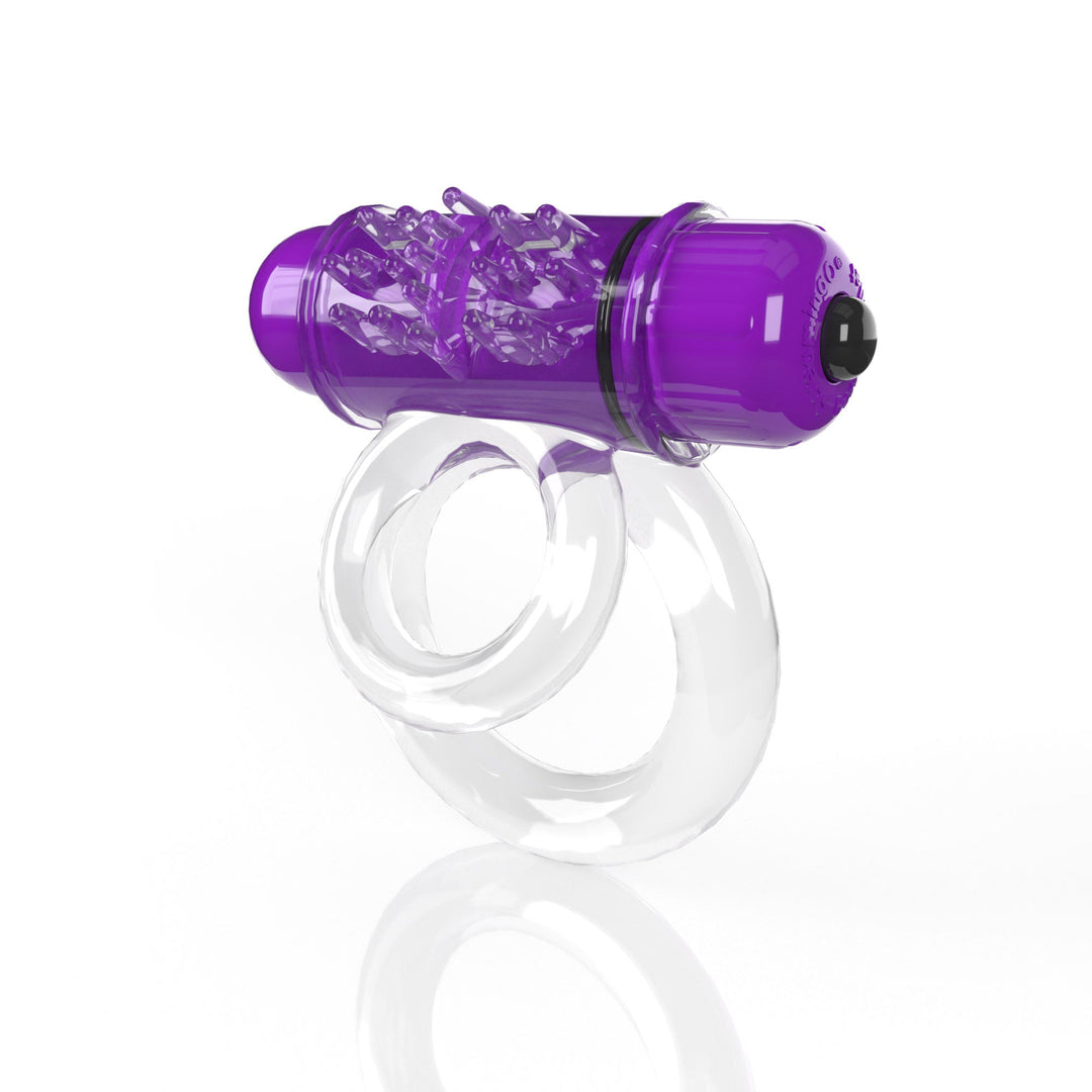 Screaming O 4b - Double O Super Powered Vibrating  Double Ring - Grape