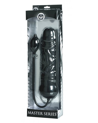 Leviathan Giant Silicone Inflatable Dildo - Black